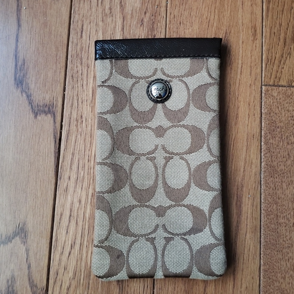 Coach eyeglass sunglass case